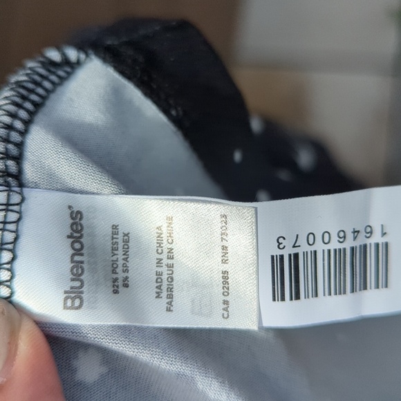 Womens Bluenotes Black Long Sleeve Star Moon Soft Cozy Lounge Top - Large NWT - Picture 3 of 5